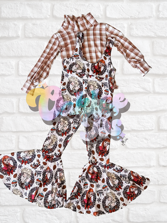 2T RTS Pinafor & mock neck top