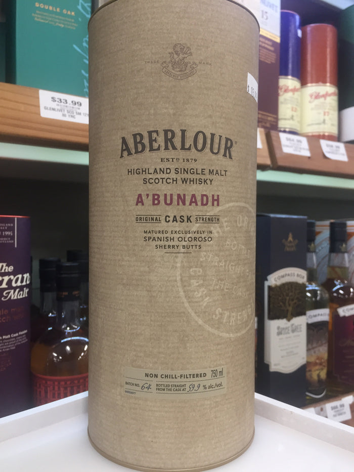 ABERLOUR HIGHLAND A’ BUNADH OLOROSO SHERRY BUTTS