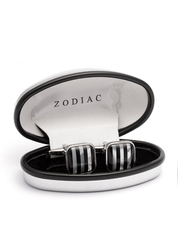Black & White Stone Cufflinks