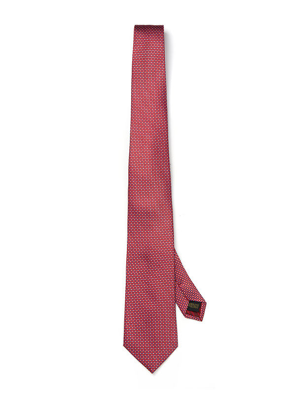 Campania Structure Medium Maroon Silk Tie