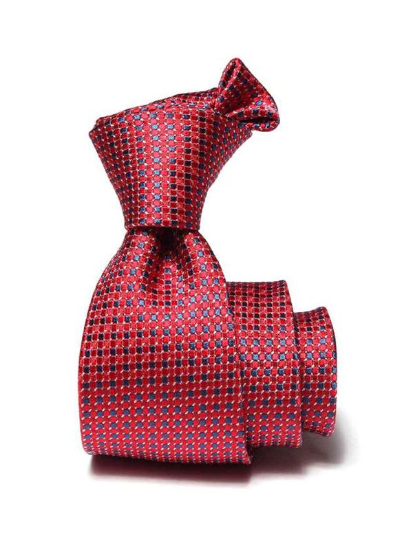 Campania Structure Medium Maroon Silk Tie