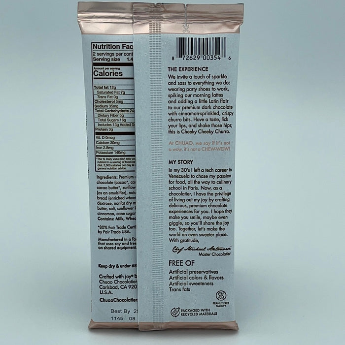 CHUAO CHOCOLATIER BAR 2.8 oz. CHURRO