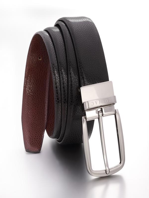 Geo Black/ Brown Reversible Belt