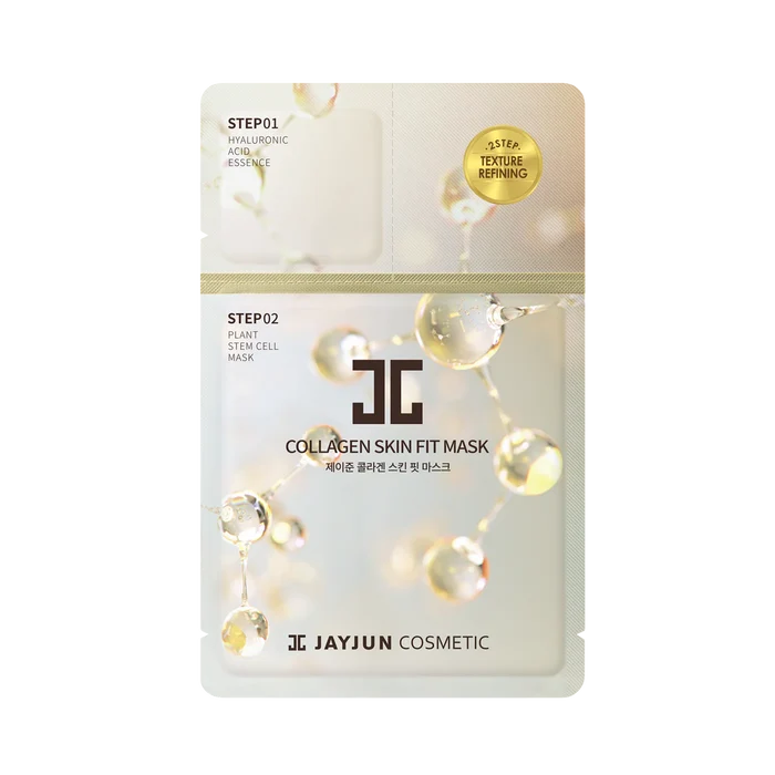 JAYJUN Collagen Skin Fit Mask 10 Sheets مجموعة اقنعة ورقية بالكولاجين