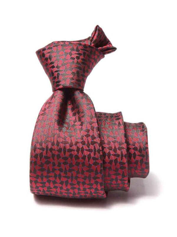 Kingcross Structure Dark Maroon Microfibre Tie