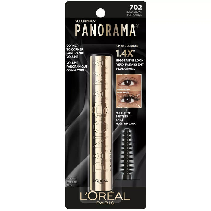 LOREAL PARIS Voluminous Panorama Mascara Washable 702 Black Brown ماسكارا لوريال باريس