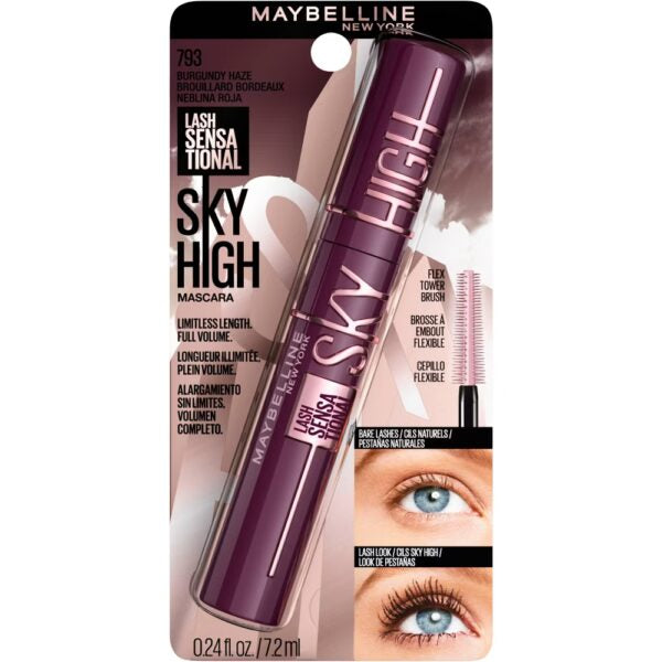 MAYBELLINE Lash Sensational Sky High Mascara - 793 Burgundy Haze ماسكارا سكَاي هاي لاش سنسيشينال من ميبيلين