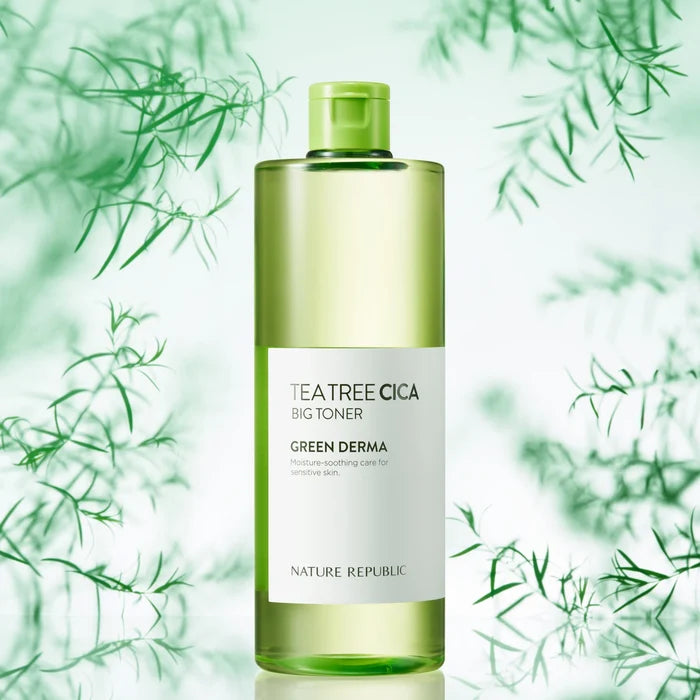 NATURE REPUBLIC Green Derma Mild Cica Big Toner تونر مرطب ومهدئ للبشرة