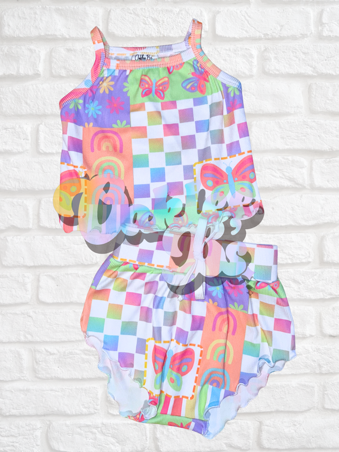 Rainbow Patches Summer Sleep Set