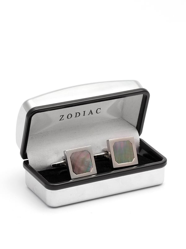 Silver Mother-Of-Pearl Cufflinks