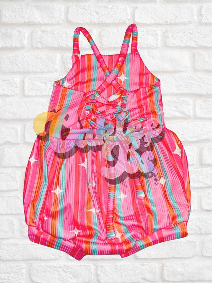 Stripes Snapdragon Romper