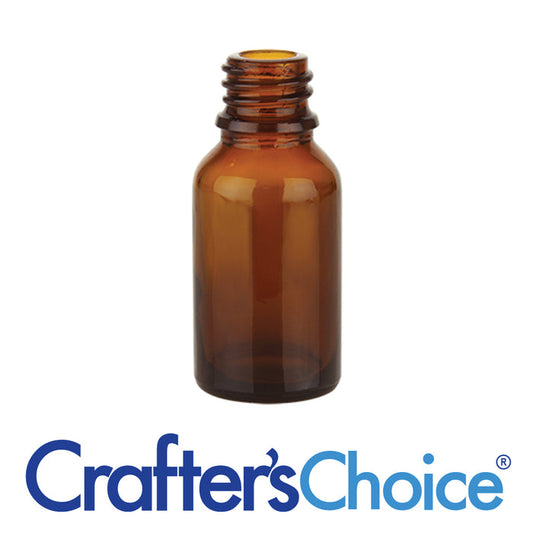 0.5 oz Amber Glass Euro Bottle - 18 mm