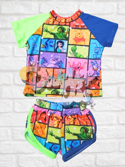 12m RTS midi crop raglan & retro shorties