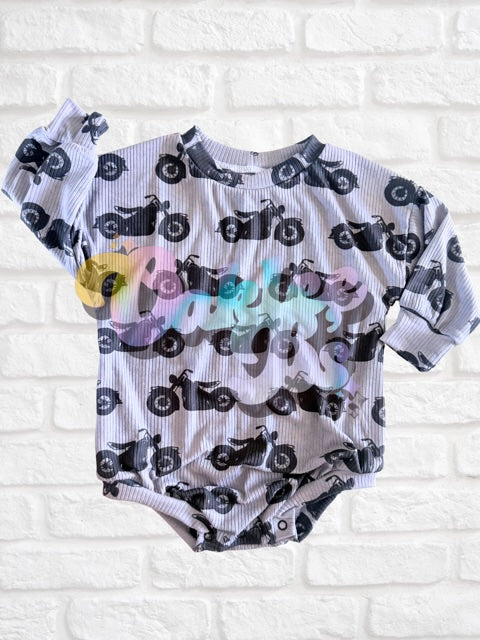 12m RTS Sweater Romper w Snaps