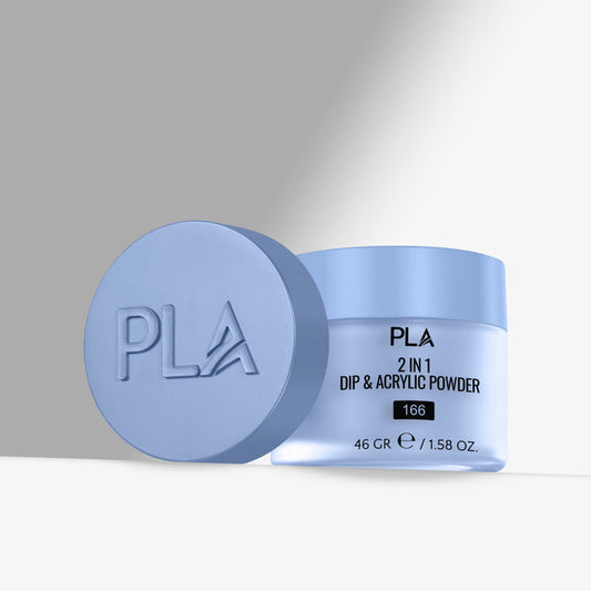 PLA 2 in 1 Dip & Acrylic Powder container with blue lid on a gray background