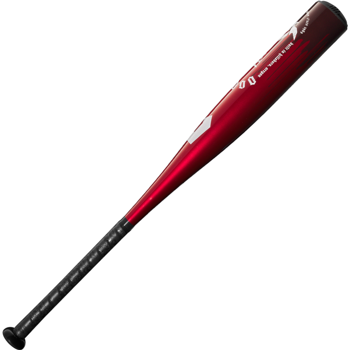 A close-up of the 2025 DeMarini Voodoo One (-8) USSSA Baseball Bat (WBD2539010) showcases its durable X14 Alloy Barrel.