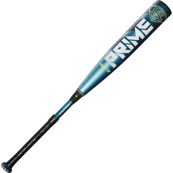 The 2025 Louisville Slugger Meta Prime (-8) USSSA Baseball Bat (WBL2971010) features a black handle and composite barrel, combining cutting-edge design with signature Louisville Slugger performance.