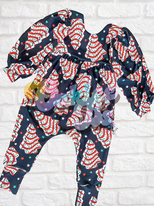2T RTS petal sleeve pants romper