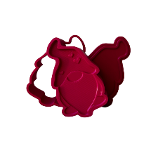 3D Printed Gnome with Hearts Bath Bomb Mold