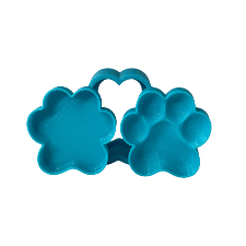 3D Printed Paw Print Bath Bomb Mold