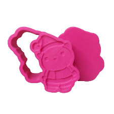 3D Printed Santa Cat Bath Bomb Mold