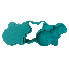 3D Printed Snowman Bath Bomb Mold