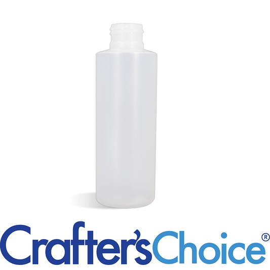 4 oz Natural Cylinder Round Plastic Bottle - 24/410