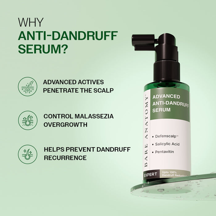 Advanced Anti-Dandruff Serum  With Defenscalp™, Salicylic Acid & Pentavitin - 50 ml | Pack of 3