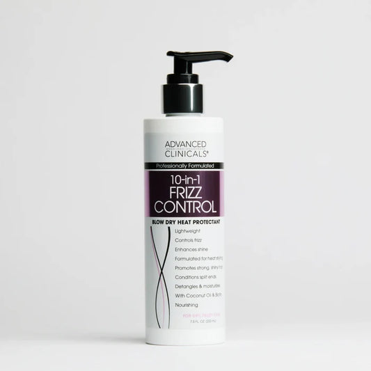 ADVANCED CLINICALS 10 in 1 Frizz Control Blow Dry Heat Protection بلسم ليف ان للشعر من ادفانسد كلينيكالز
