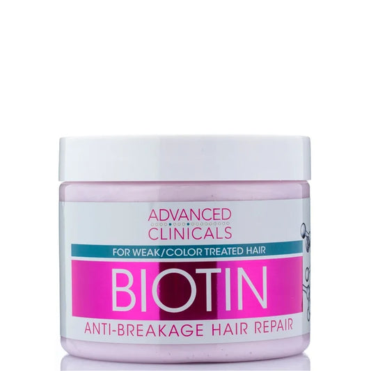 ADVANCED CLINICALS Biotin Anti Breakage Hair Repair Mask For Weak / Color Treated Hair ماسك الشعر بالبايوتين من ادفانسد كلينيكالز