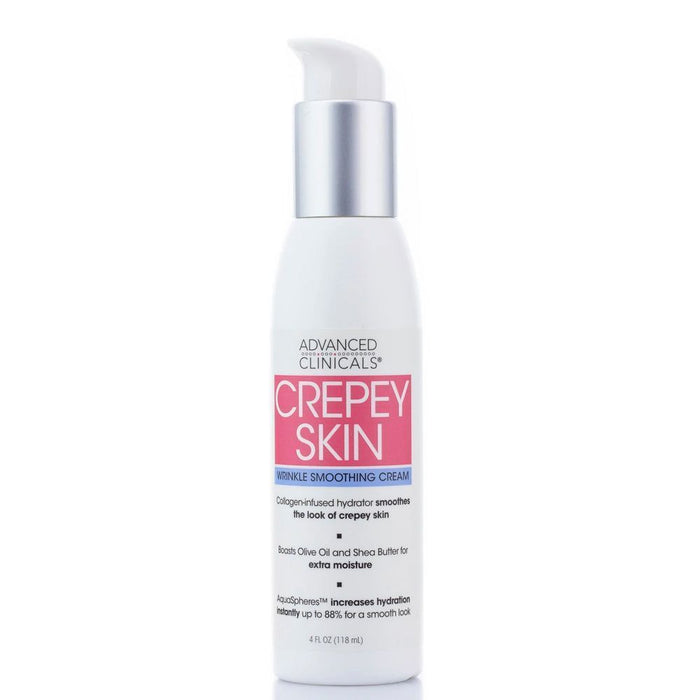ADVANCED CLINICALS Crepey Skin Wrinkle Soothing Cream كريم الكولاجين والهاليرونيك اسد من ادفانسد كلينيكالز
