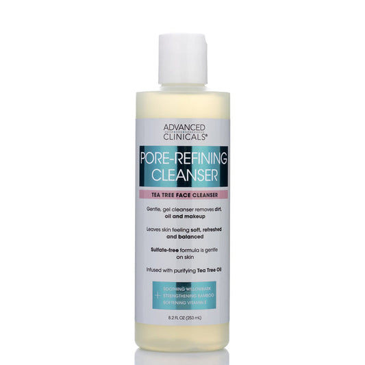 ADVANCED CLINICALS Pore Refining Cleanser Tea Tree غسول الوجه من ادفانسد كلينيكالز