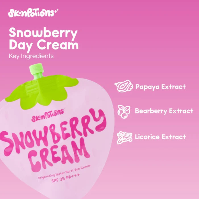 (AM-PM GLOW) SkinPotions Snowberry Day Cream + Snowberry Night Cream