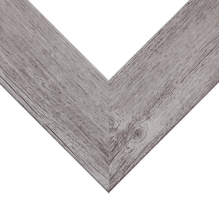 American Barn 2", Matted Light Gray Picture Frame