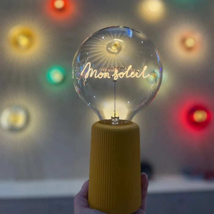Ampoule décorative LED sans Fil "Mon Soleil" - Message In The Bulb - Elements Lighting