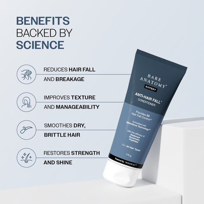 Anti-Hair Fall Conditioner With Redensyl, Rosemary & Peptides - 175 gm | Pack of 3