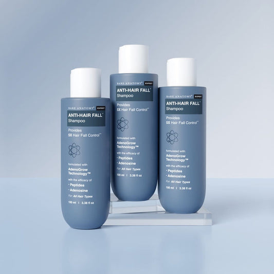 Anti-Hair Fall Shampoo With Adenosine & Peptides for Hair Fall Control - 100 ml | Pack of 3