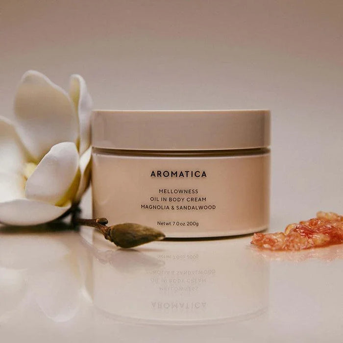 [AROMATICA] Mellowness Oil In Body Cream Magnolia & Sandalwood 200g - Ballagrio