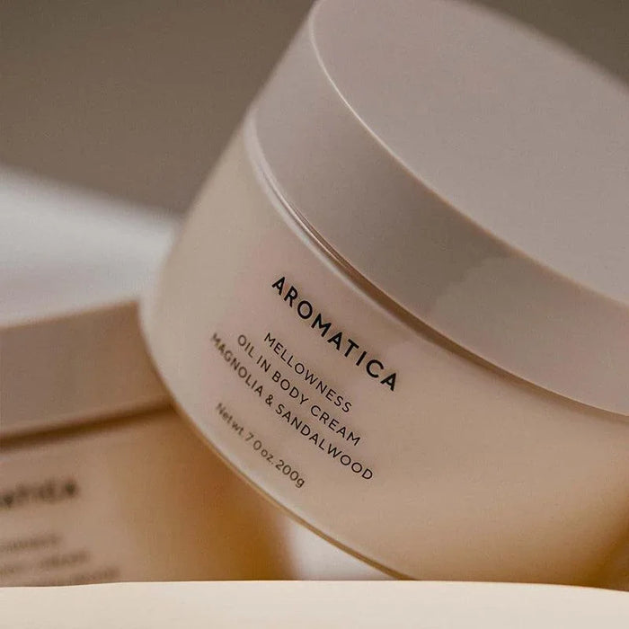 [AROMATICA] Mellowness Oil In Body Cream Magnolia & Sandalwood 200g - Ballagrio