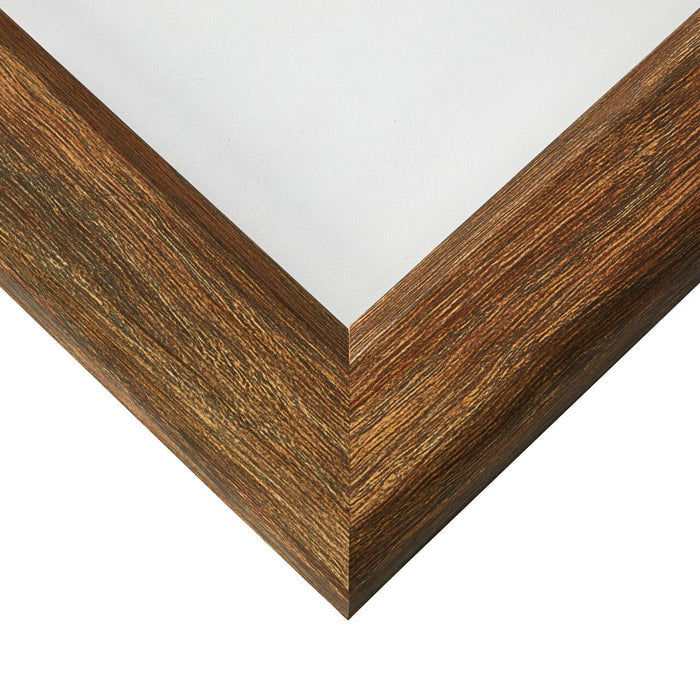Arthur 1.5", Brown Barnwood Matted Picture Frame