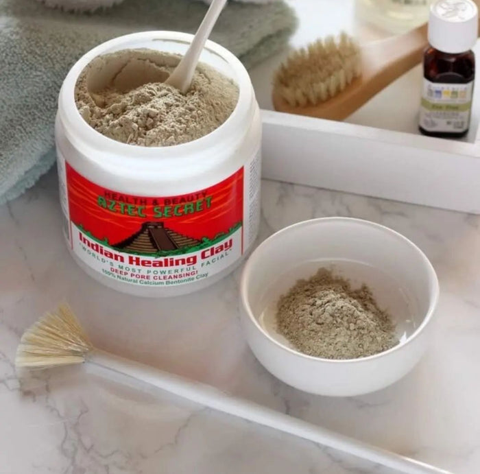 AZTEC SECRET Indian Healing Clay + Apple Cider Vinegar (ماسك الطين الهندي+ خل التفاح )
