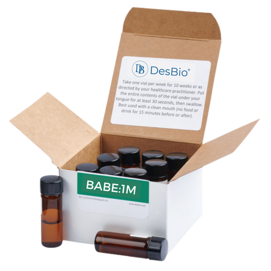 BABE:1M formerly Babesia Series Therapy by Desbio,  series symptom relief, Lyme disease, rash, fever, chills, fatigue, joint pain