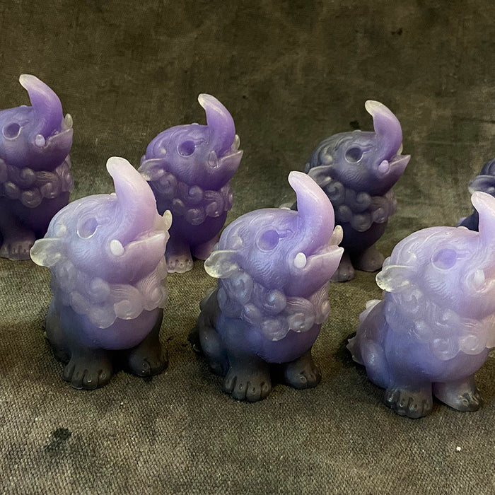 BABY BAKU BLANK CAST- GLOW IN THE DARK- STORMY PURPLES