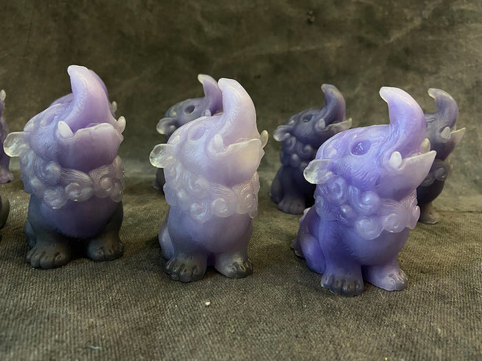 BABY BAKU BLANK CAST- GLOW IN THE DARK- STORMY PURPLES