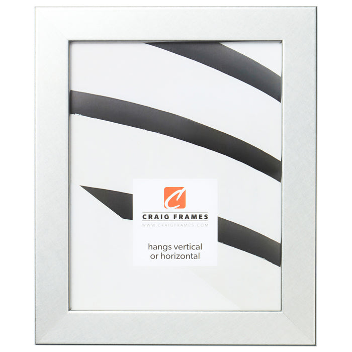 Bauhaus 125 1.25", Brushed Silver Picture Frame