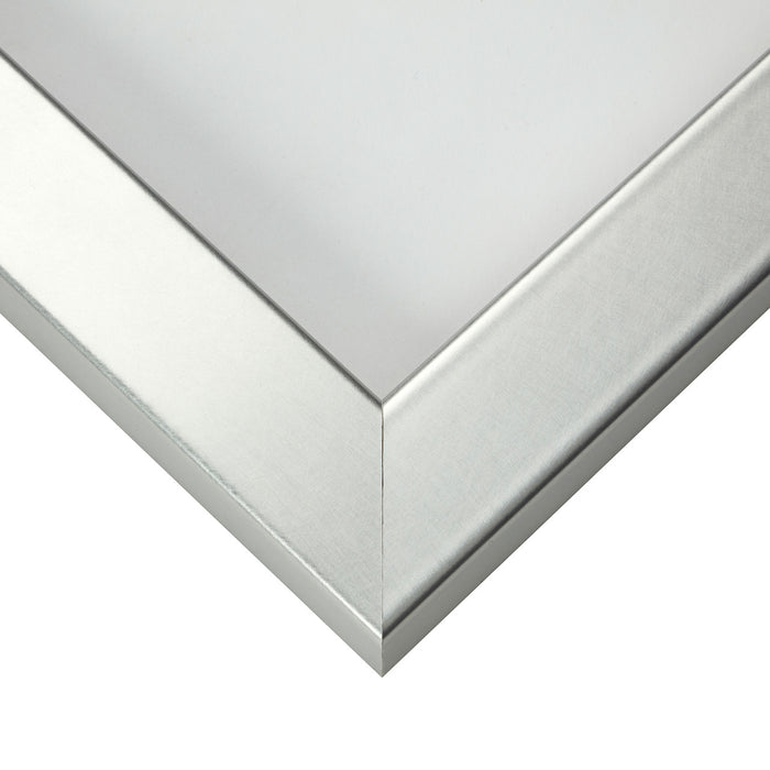 Bauhaus 125 1.25", Brushed Silver Picture Frame