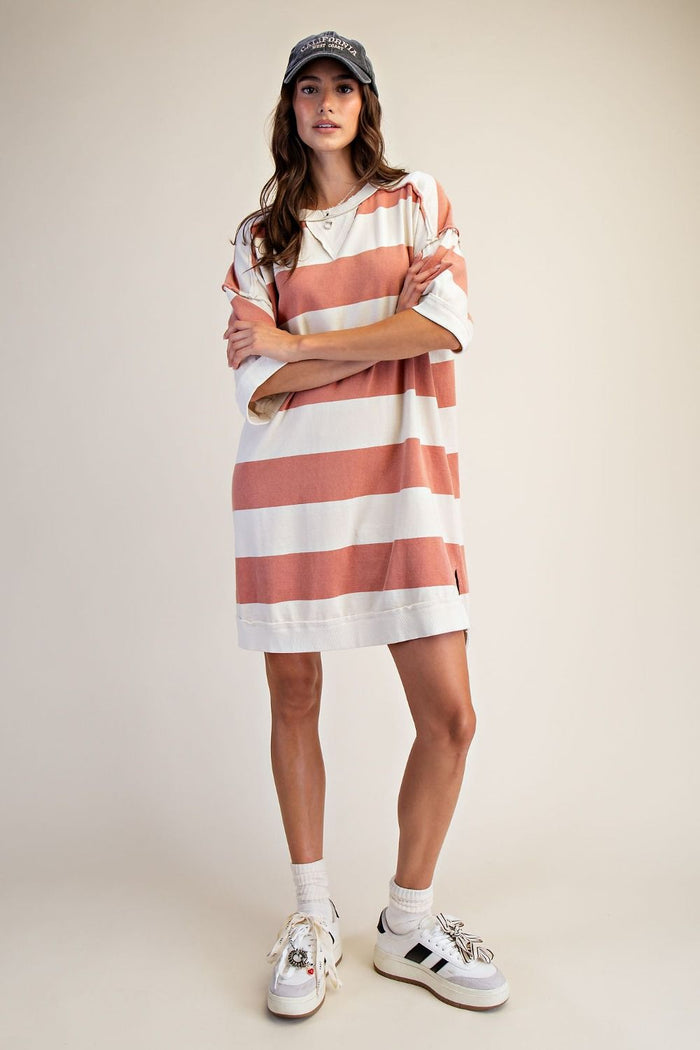 *best seller restock* Rugby Striped Dress-Easel