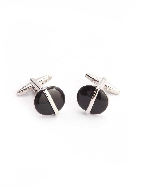 Black Stone Cufflinks