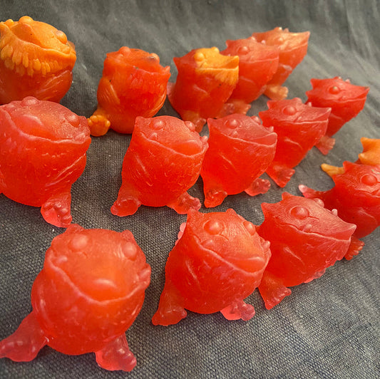 BLANK GLOW IN THE DARK FAFFNUFF CAST FIGURE- LAVA DOLLOPS COLOR