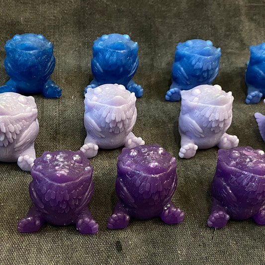 BLANK GLOW IN THE DARK FAFFNUFF CAST FIGURE- PURPLES AND BLUES